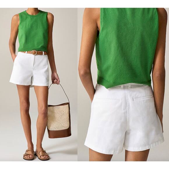 J.Crew | NWT 4" heritage chino short in White | Sz 0 - Picture 1 of 10